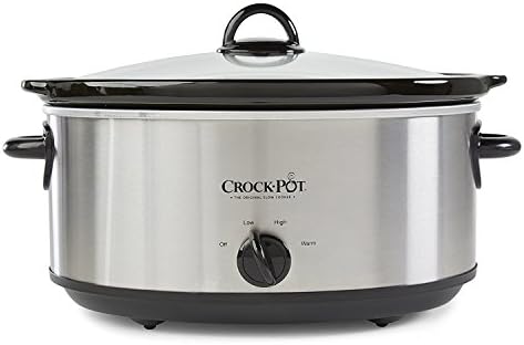 Crock-Pot 7 Quart Oval Manual Slow Cooker – Stainless Steel wwm
