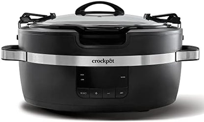 Crock-Pot Thermoshield 6 Quart Slow Cooker with Carry Handles htf