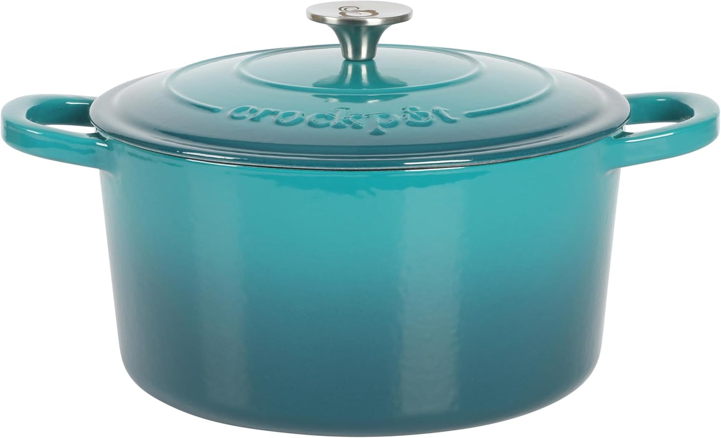 Crock-Pot 3 Quart Enameled Cast Iron Dutch Oven – Aqua y8w