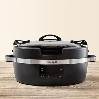Crock-Pot Thermoshield 6 Quart Slow Cooker with Carry Handles htf