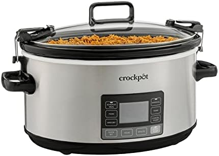 Crock-Pot 7 Quart Portable Programmable Slow Cooker with Timer lq4