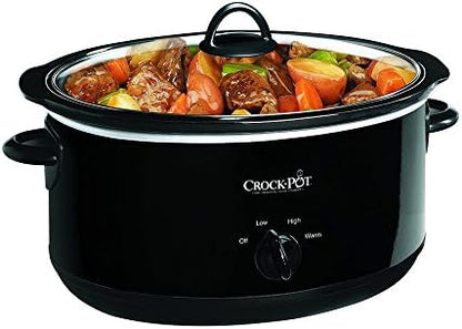 Crock-Pot 8 Quart Manual Slow Cooker – Black 2hn