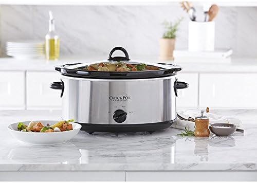 Crock-Pot 7 Quart Oval Manual Slow Cooker – Stainless Steel wwm