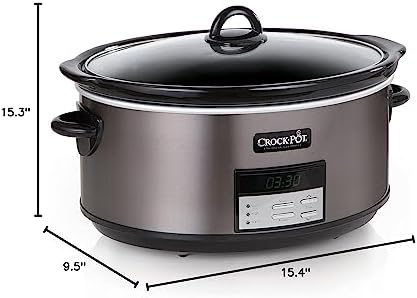 Crock-Pot 8 Quart Programmable Slow Cooker with Auto Warm p0b