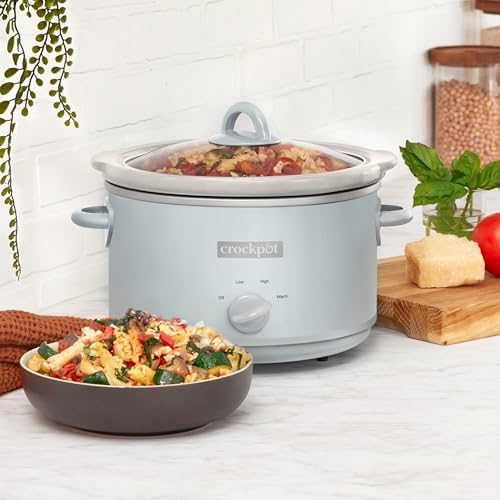 Crock-Pot 4.5 Quart Manual Slow Cooker – Macaroon Blue jlt