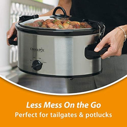 Crock-Pot Cook & Carry 6 Quart Portable Slow Cooker teb