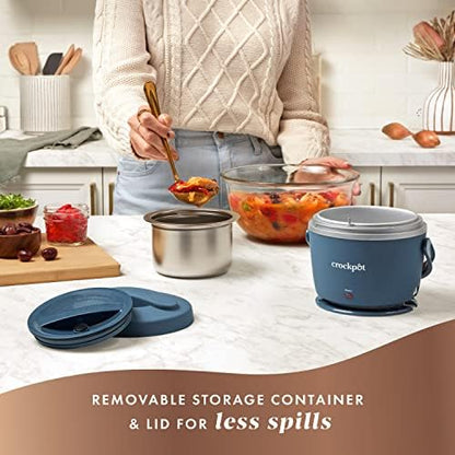 Crock-Pot Electric Lunch Box Food Warmer 20oz – Faded Blue ocx