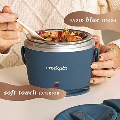 Crock-Pot Electric Lunch Box Food Warmer 20oz – Faded Blue ocx