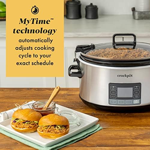 Crock-Pot 7 Quart Portable Programmable Slow Cooker with Timer lq4