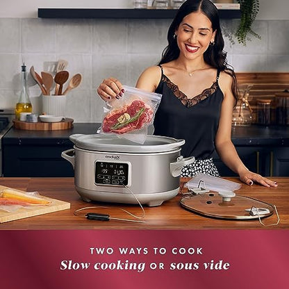 Crock-Pot 7 Quart Programmable Cook & Carry Slow Cooker zfz