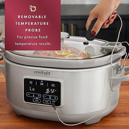 Crock-Pot 7 Quart Programmable Cook & Carry Slow Cooker zfz