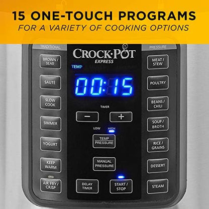 Crock-Pot Express Crisp 8 Quart 10-in-1 Pressure Cooker cyn
