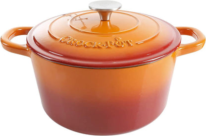 Crock-Pot 3 Quart Enameled Cast Iron Dutch Oven – Aqua y8w