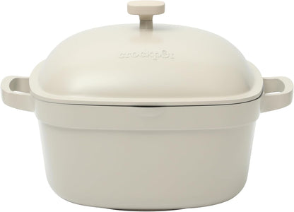 Crock-Pot 3 Quart Enameled Cast Iron Dutch Oven – Aqua y8w