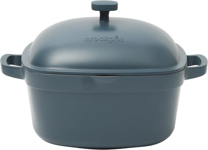 Crock-Pot 3 Quart Enameled Cast Iron Dutch Oven – Aqua y8w